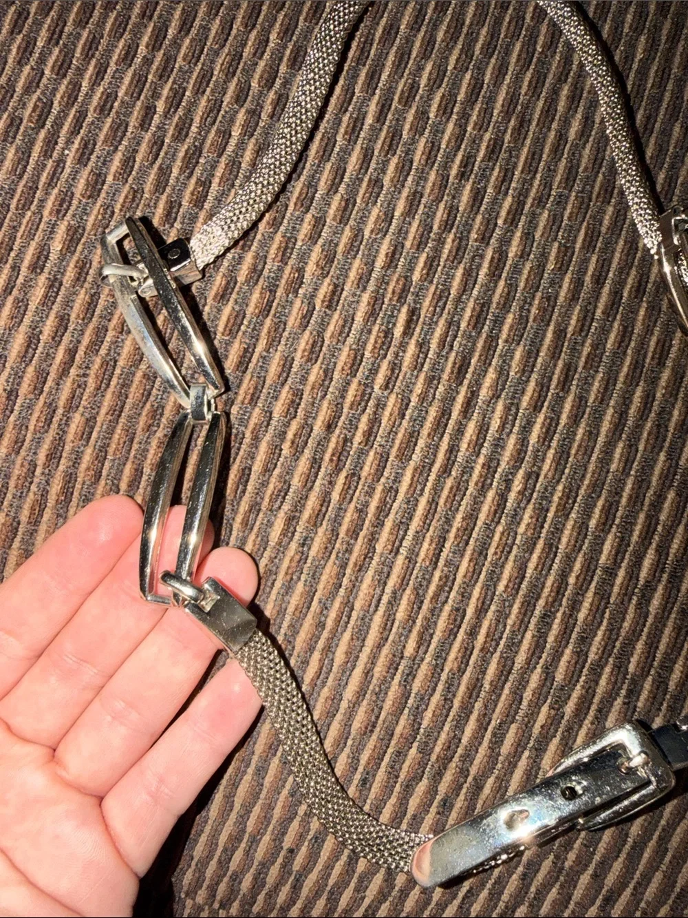 Women's Belt XS VTG Skinny Metal Mesh Classic belt
